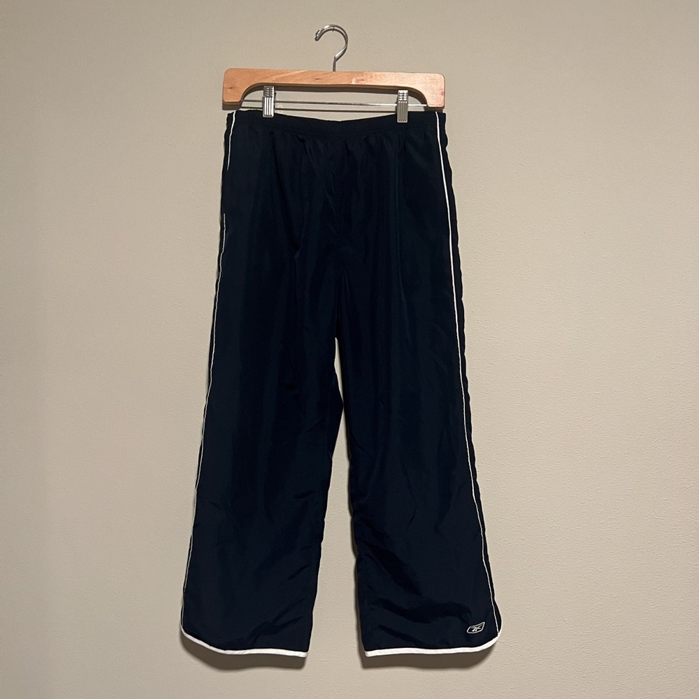 Reebok Navy Joggers with White Trim